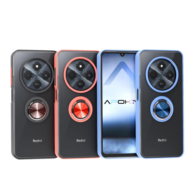 Funda Gel Xiaomi Redmi 14C man con soporte Smoked