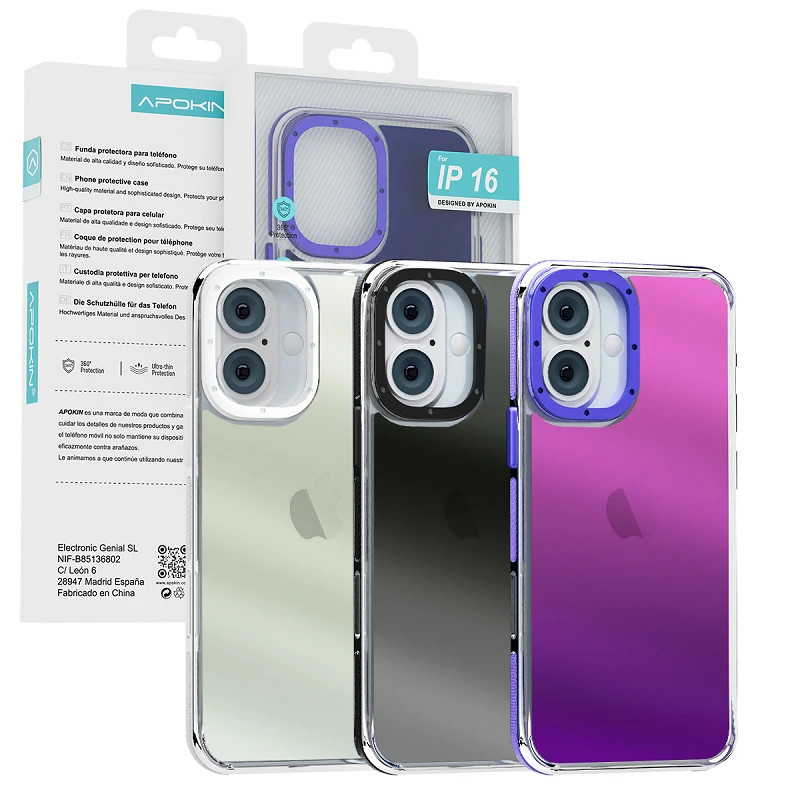Funda Camaleon Apokin iPhone 16 3 Colores