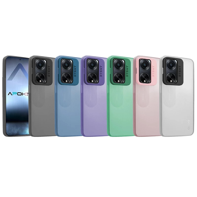 Funda Silicona Mate Con Soporte para Oppo A98 5G en 6-Colores