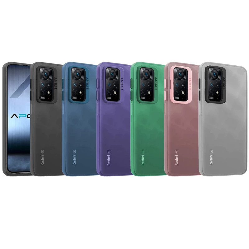 Funda Silicona Mate Con Soporte para Xiaomi Redmi Note 12 Pro 4G/Redmi Note 11 Pro 4G en 6-Colores