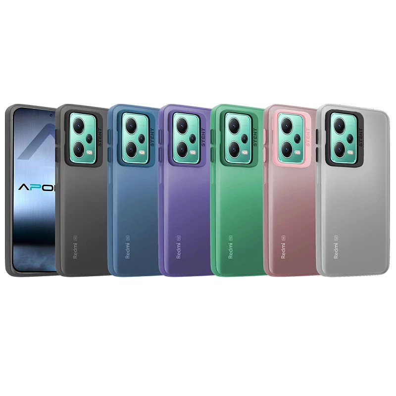 Funda Silicona Mate Con Soporte para Xiaomi Redmi Note 12 4G en 6-Colores