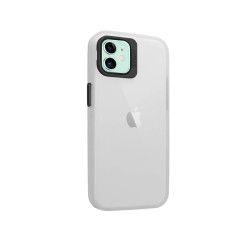 Funda Silicona Mate Con Soporte para iPhone 12 en 6-Colores