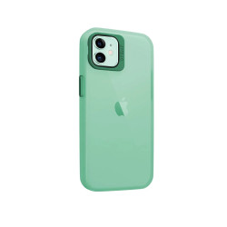 Funda Silicona Mate Con Soporte para iPhone 12 en 6-Colores