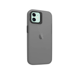 Funda Silicona Mate Con Soporte para iPhone 12 en 6-Colores