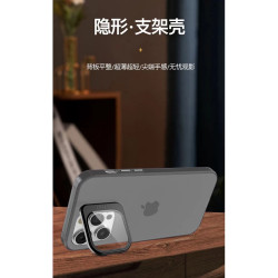 Funda Silicona Mate Con Soporte para iPhone 12 en 6-Colores