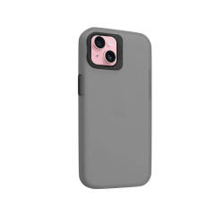 Funda Silicona Mate Con Soporte para iPhone 13 en 6-Colores