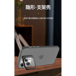 Funda Silicona Mate Con Soporte para iPhone 14 en 6-Colores