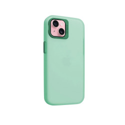 Funda Silicona Mate Con Soporte para iPhone 15 Plus en 6-Colores