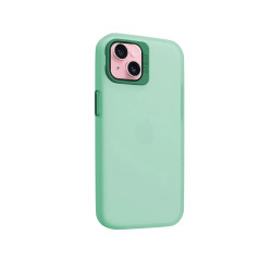Funda Silicona Mate Con Soporte para iPhone 15 en 6-Colores