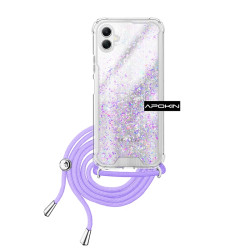 Funda Gel transparente con Cordón Samsung Galaxy A06 4-Colores
