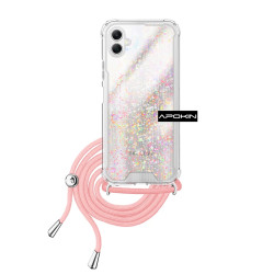 Funda Gel transparente con Cordón Samsung Galaxy A16 4-Colores