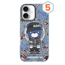 Funda Premium Mikalen Black Bear con Magsafe 8 Diseños iPhone 16 Pro