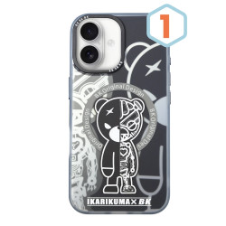 Funda Premium Mikalen Black Bear con Magsafe 8 Diseños iPhone 16