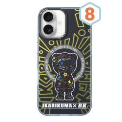 Funda Premium Mikalen Black Bear con Magsafe 8 Diseños iPhone 16