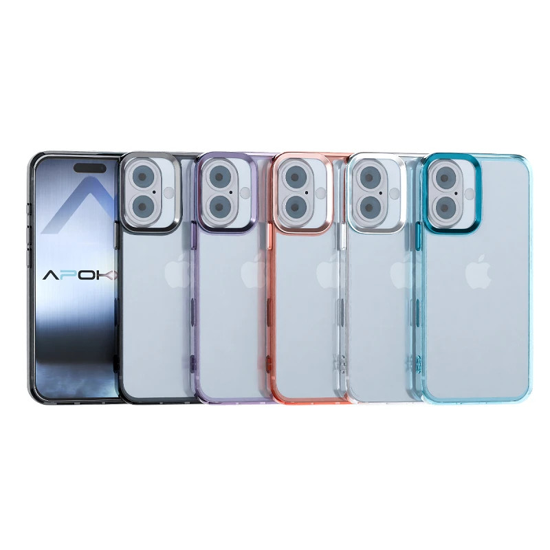 Funda Acrílica Transparente para iPhone 16 Plus 5-Colores
