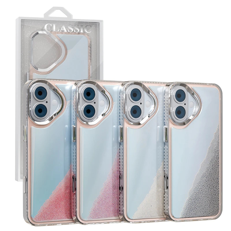 Funda Glitter Bumps iPhone 16 Plus - 4 Colores