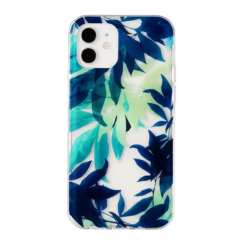 Mikalen Funda Premium Hojas Verdes para iPhone 6 Modelos