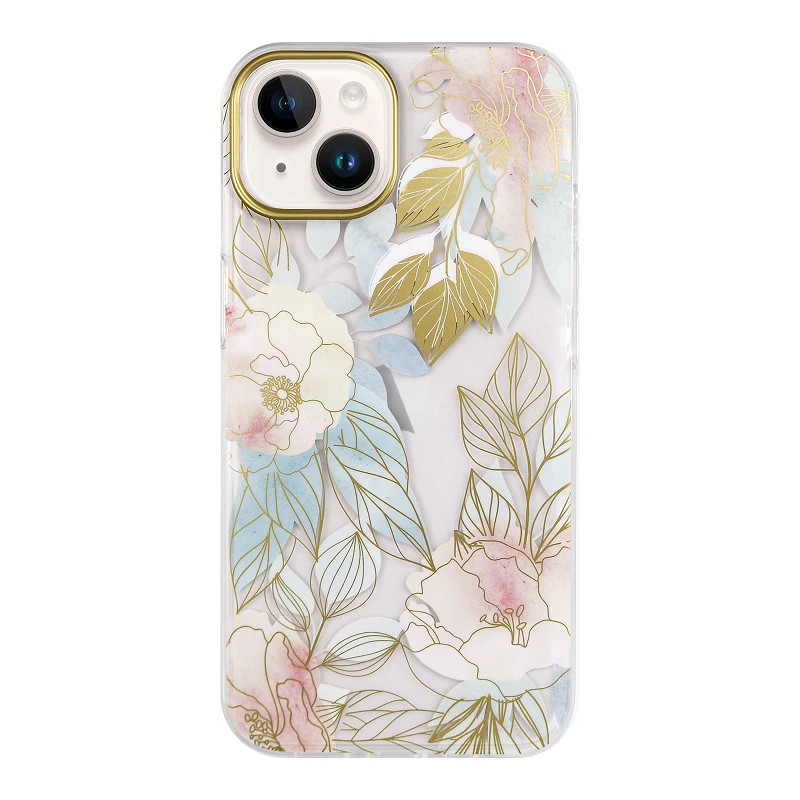 Mikalen Funda Premium Hojas Doradas para iPhone 6 Modelos
