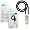 Apokin Cordon-Cable 2en1 27W 120cm de Tipo- C a Lightning Negro