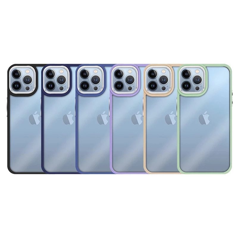 Funda Premium Antigolpe de Silicona para iPhone 16 Pro Borde Camara Aluminio 6 Color