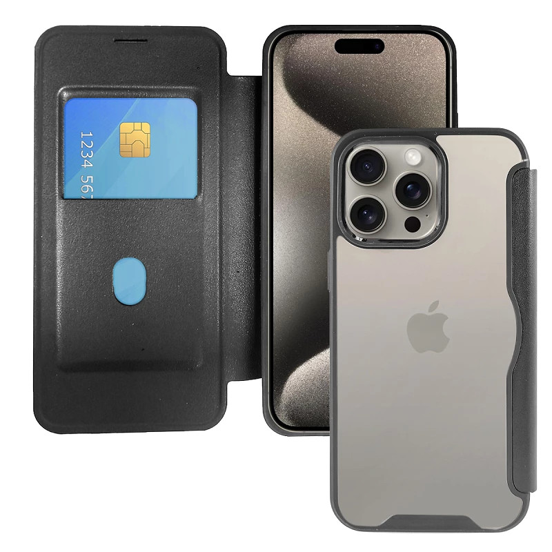 Funda de Tapa Magnetica con Tarjetero iPhone 16
