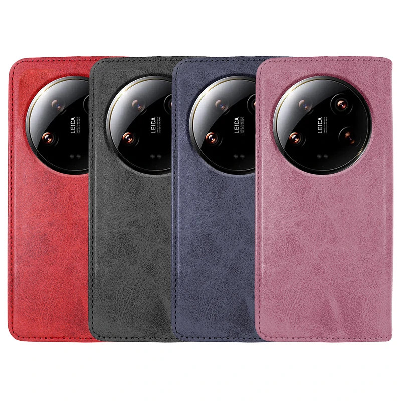 Funda Tapa con Tarjetero Xiaomi Mi 14 Ultra Polipiel - 4 Colores