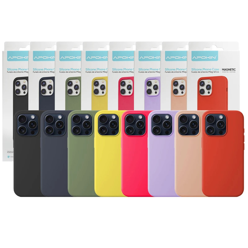 Funda Silicona Liquida Premium Magsafe iPhone 15 Pro disponible en 8 Colores