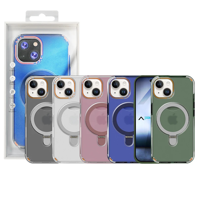 Funda Smoked Magsafe Con Anilla iPhone 16 Plus 5 Colores
