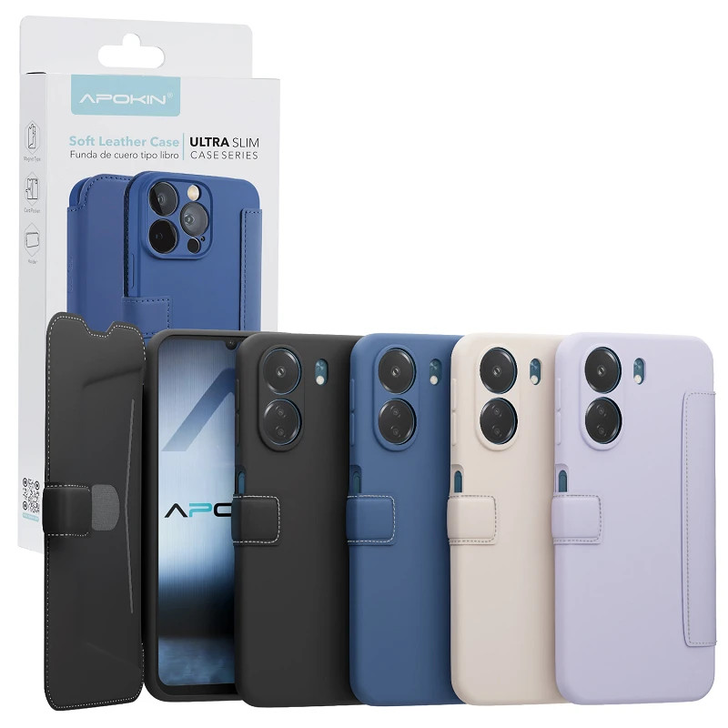 Funda de Tapa Silicona Suave para Oppo A80 4-Colores