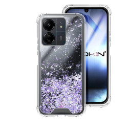Funda Gel transparente purpurina Xiaomi Redmi 13C 4 -Colores