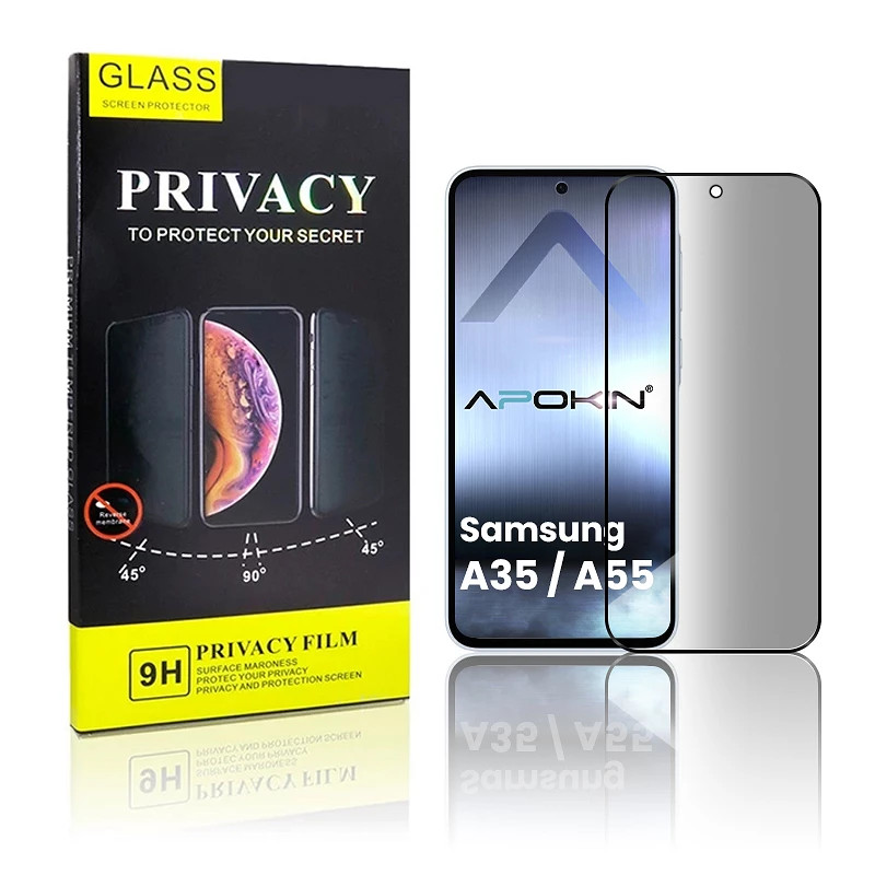 Cristal templado Privacidad Samsung A35/A55 de Pantalla 5D Curvo