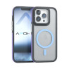 Funda Magsafe Smoked Con Cubre Camara iPhone 15 Pro Max 3-Color