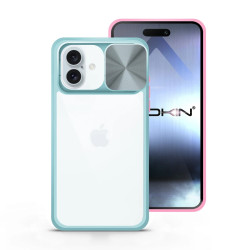 Funda Premium Anti-Golpe Gel iPhone 16 Plus con Cámara Cubierta Deslizante