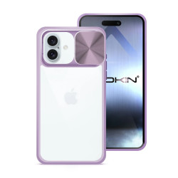 Funda Premium Anti-Golpe Gel iPhone 16 con Cámara Cubierta Deslizante