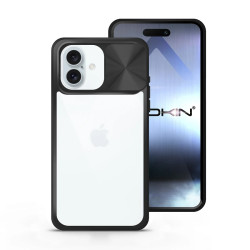 Funda Premium Anti-Golpe Gel iPhone 16 con Cámara Cubierta Deslizante