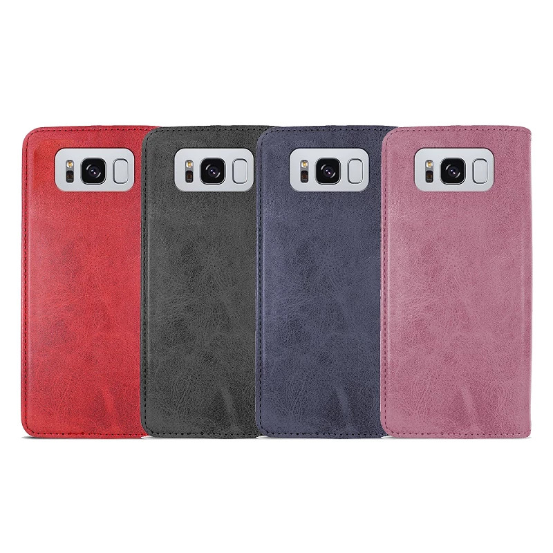 Funda Tapa con Tarjetero Samsung Galaxy S8 Polipiel - 4 Colores