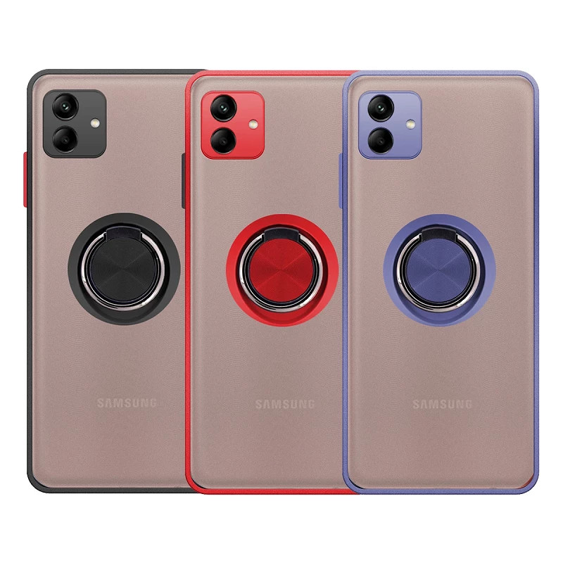 Funda Gel Samsung Galaxy A04e Iman con soporte Smoked