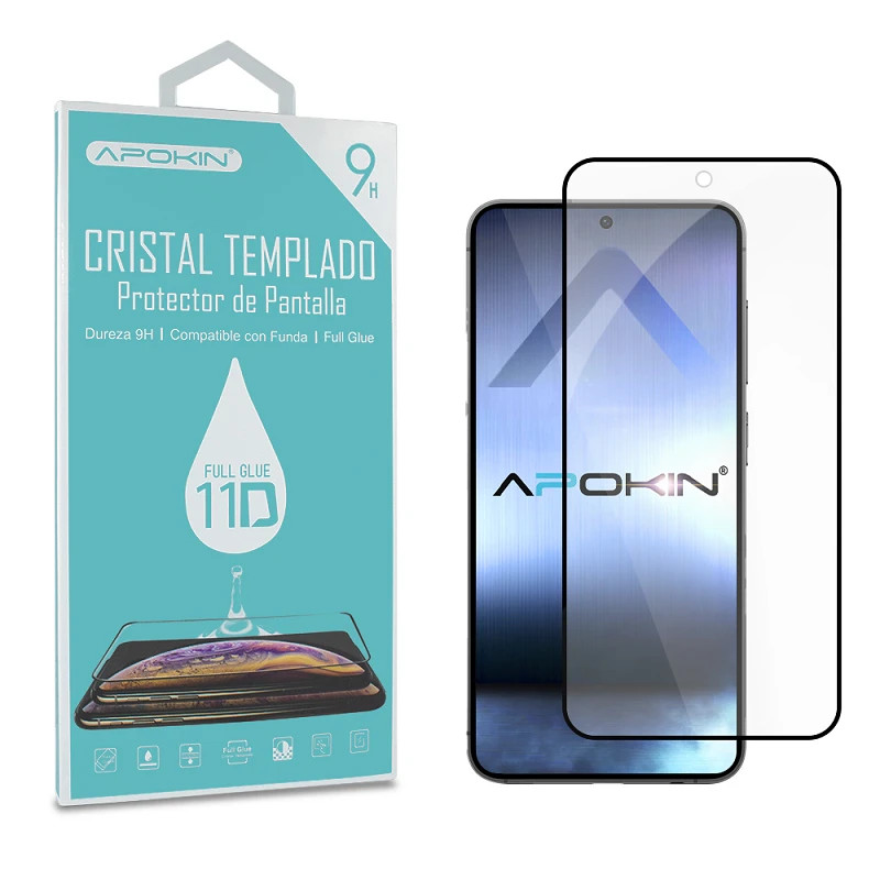 Cristal templado Función Huella Samsung Galaxy S24 FE Protector de Pantalla Curvo Negro