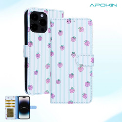 Funda Tapa con Tarjetero iPhone 13 Pro Max - 4 Dibujos