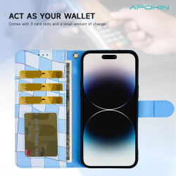 Funda Tapa con Tarjetero iPhone 16 Pro Max - 4 Dibujos