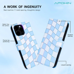 Funda Tapa con Tarjetero iPhone 16 Plus - 4 Dibujos