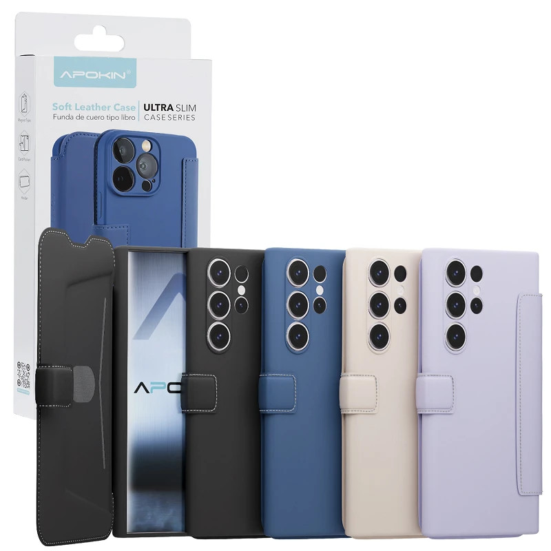 Funda de Tapa Silicona Suave para Samsung S23 Plus 4-Colores