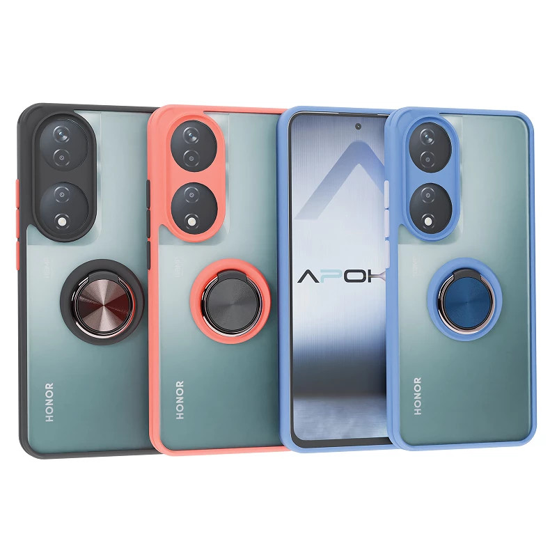 Funda Gel Honor 90 Lite Iman con soporte Smoked