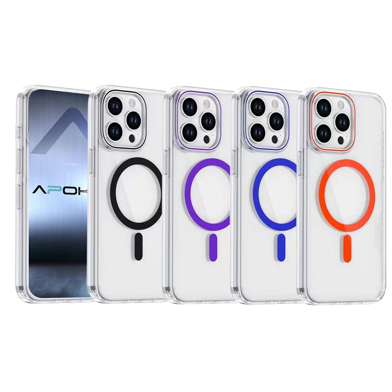 Funda Con Magsafe Glass iPhone 16 4 Colores