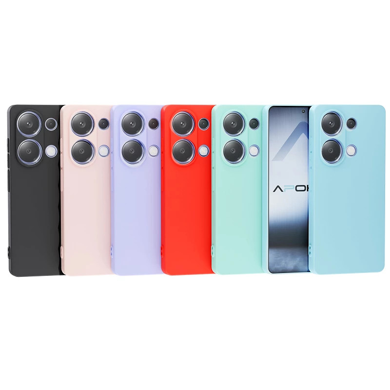 Funda Silicona Suave Xiaomi Redmi Note 14 - 6 Colores