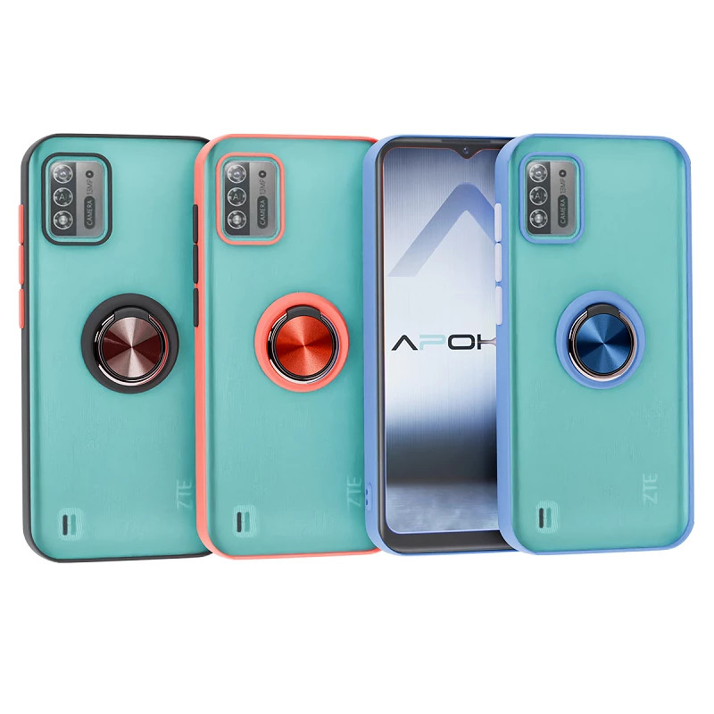 Funda Gel ZTE 60 Smart Iman con soporte Smoked