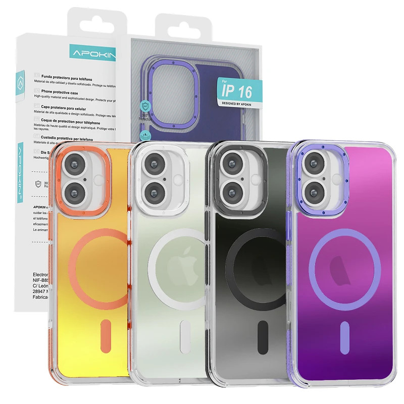Funda Camaleon Apokin iPhone 16 Magsafe 4 Colores