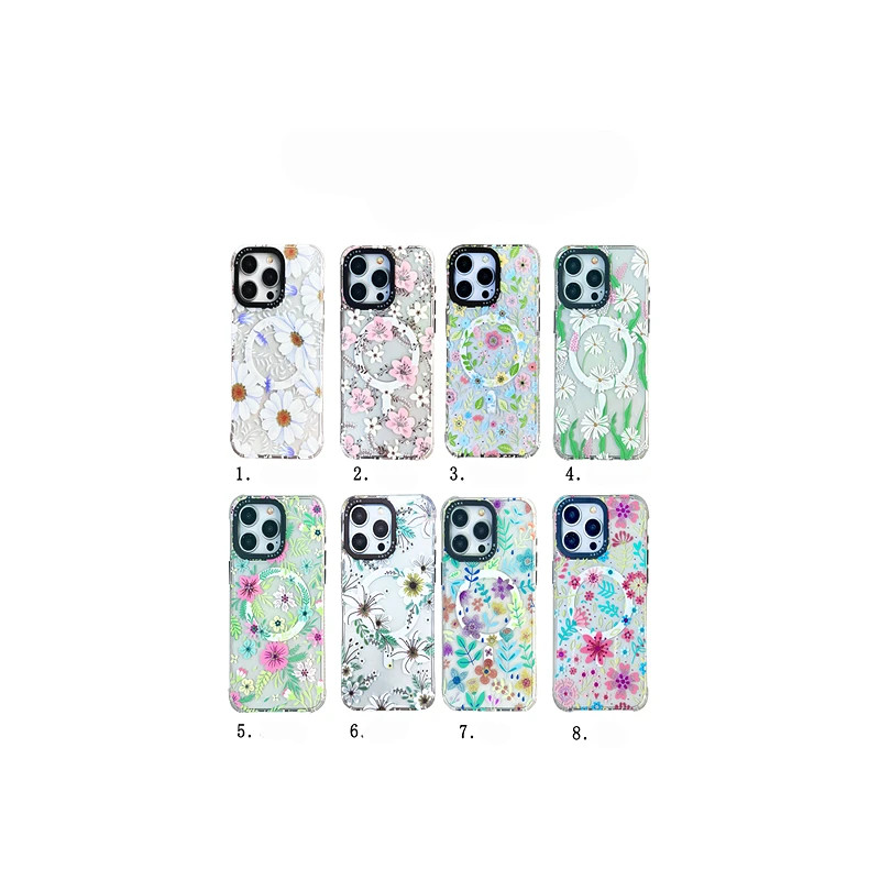 Funda Premium Mikalen Flores con Magsafe 8 Diseños iPhone 15 Pro Max