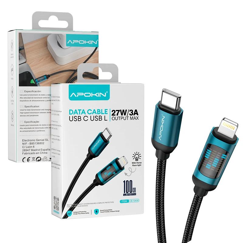 Cable Tipo-C a Lightning 27W 3A Horse Light