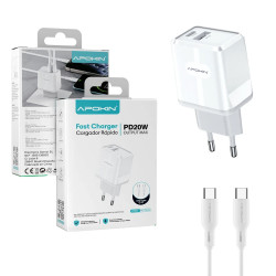 Cargador USB-A + PD Tipo-C...